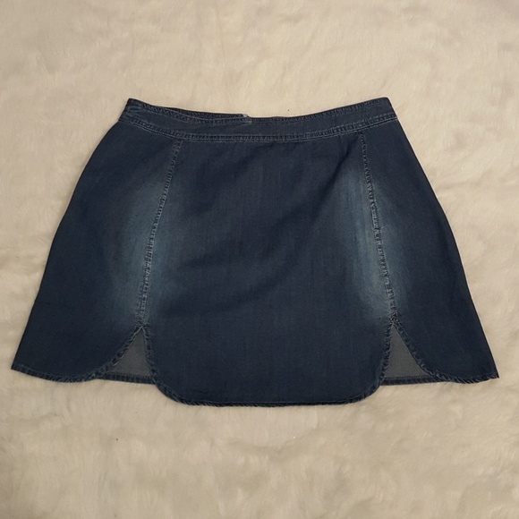 Mebon - Micro Mini Blue Jean Faded MiSkirt - Picture 2 of 5